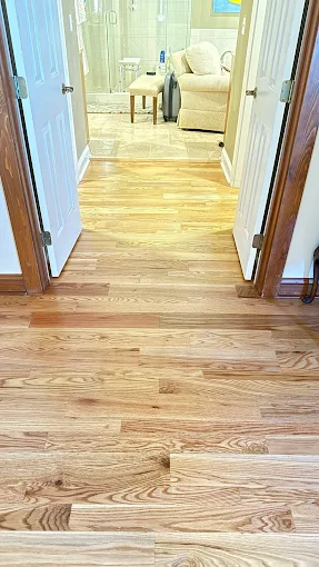 Hardwood installation craftsmanship highlight