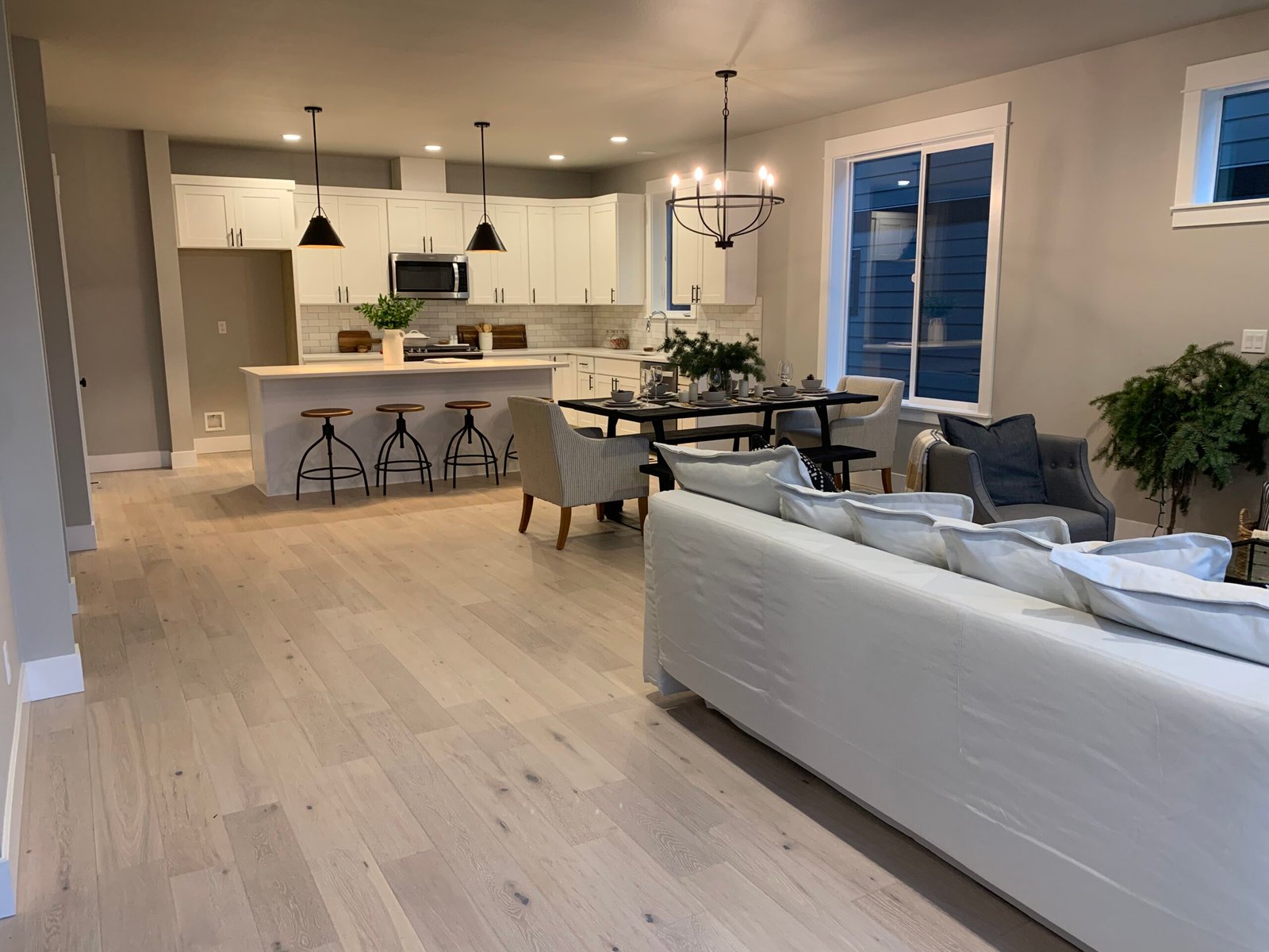 Recent flooring installation project by Chuck's Flooring