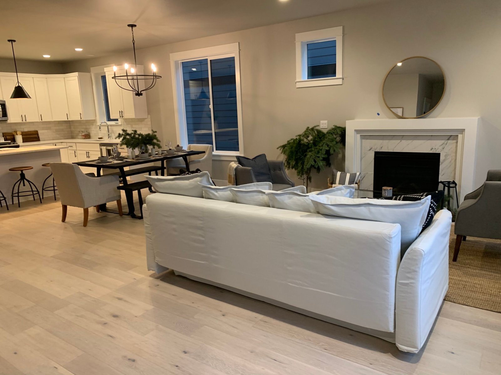 Hardwood floor installation photo