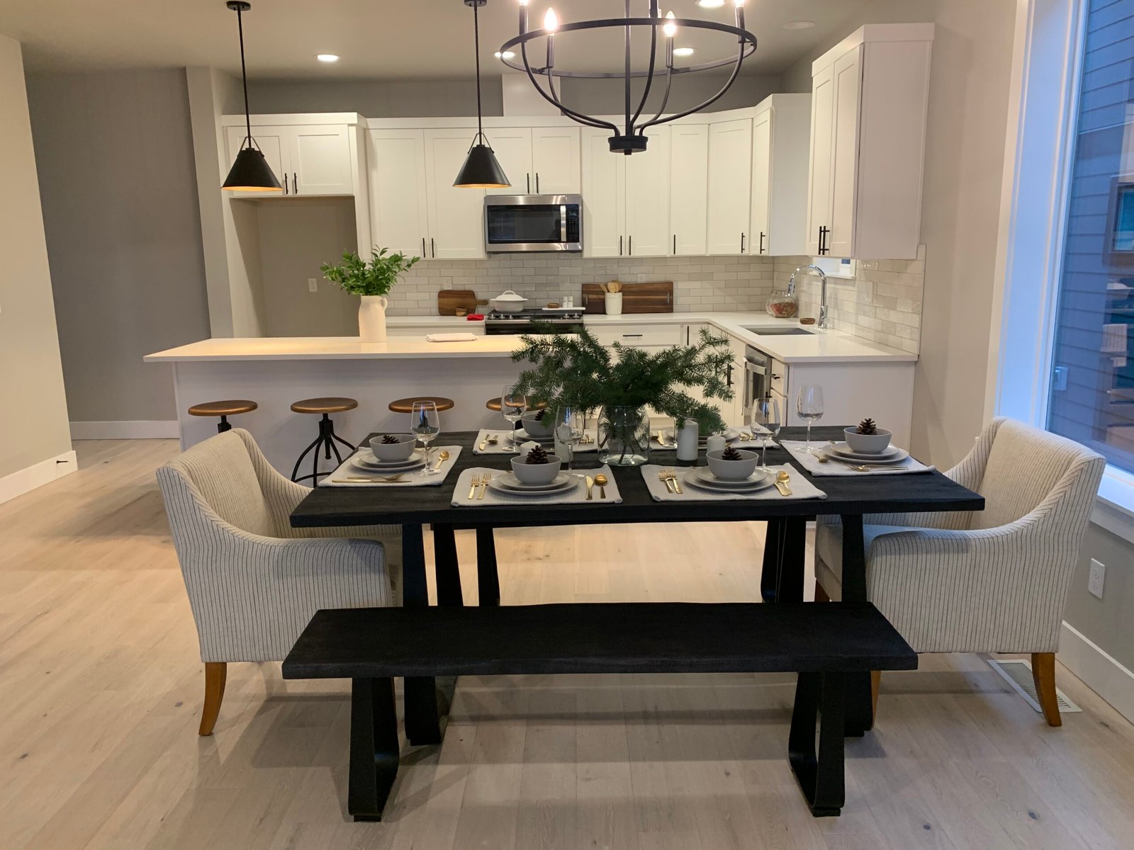 Hardwood installation detail photo