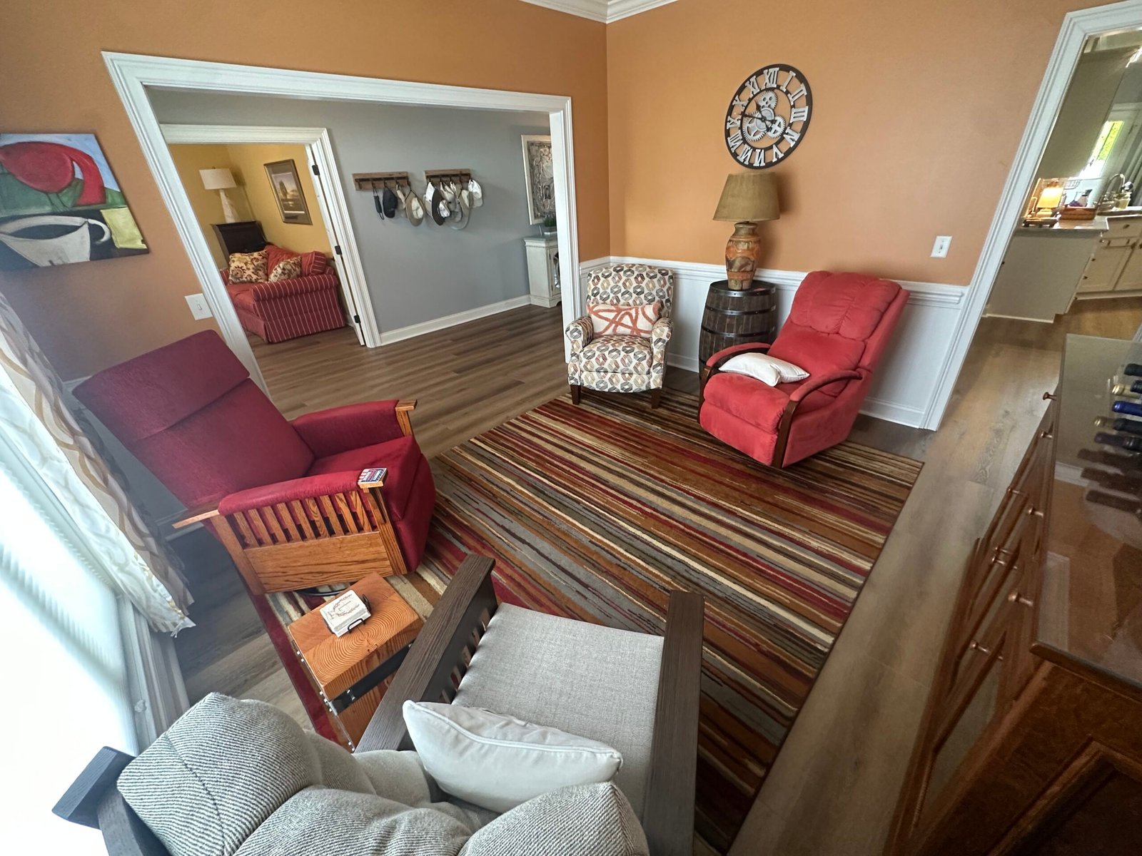 Vinyl plank detail photo from installation